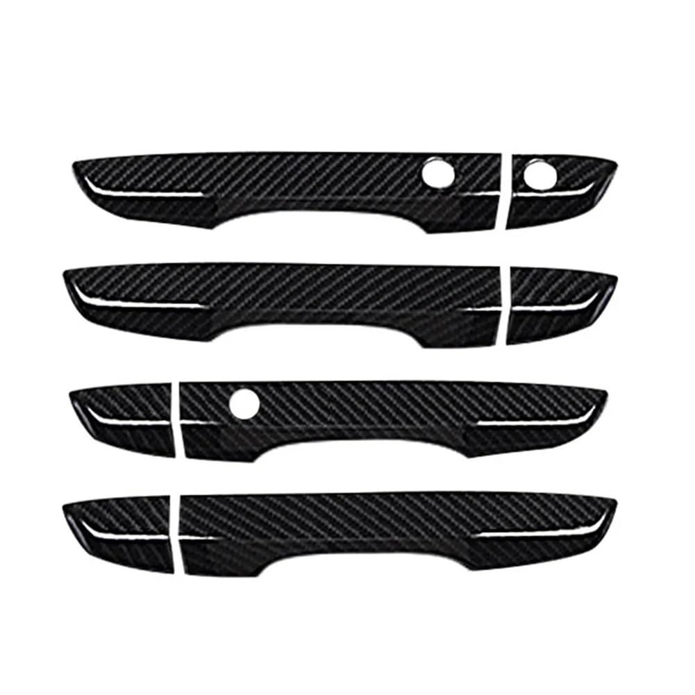 MHTGD ABS 4PCS Door Handle Covers Keyless Entry Exterior Handles Car Decor Left-Hand Drive for Civic 10th 2016 2017 2018 2019