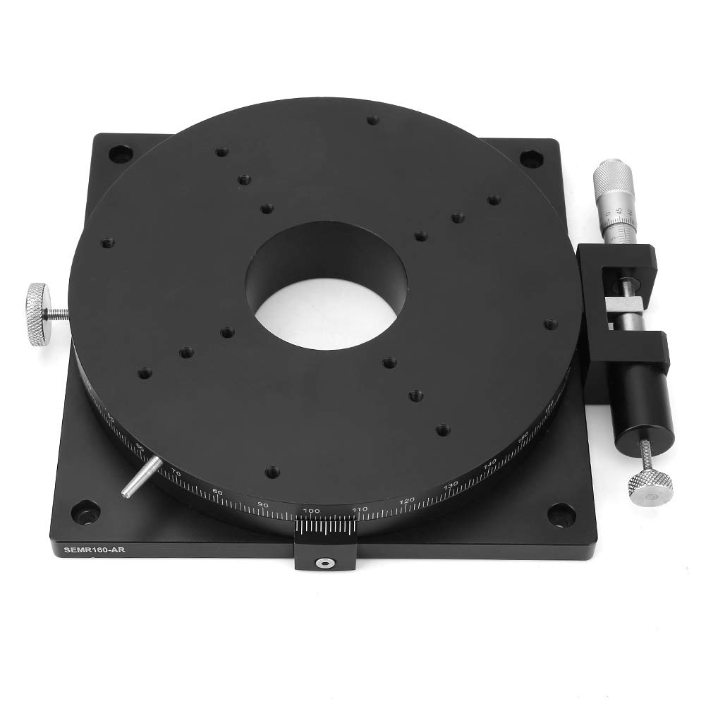 Manueller Rotationstisch 160 Mm X 30 Mm, Rotierende Plattform, Präzisionslager-Gleitabstimmtisch, SEMR160-AR, Ideal für Produktionsmaschinen, Testgeräte, Optische Experimente