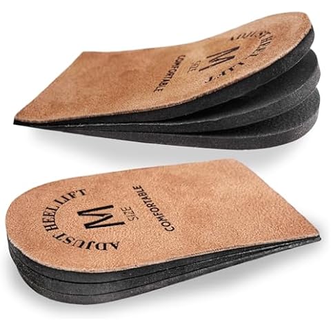 Heel Lifts for Men– Shoe Lifts for Women – Heel Pads and Heel Inserts for Heel Pain Relief – Adjustable Heel Lift – Pack of 2（M） Cover