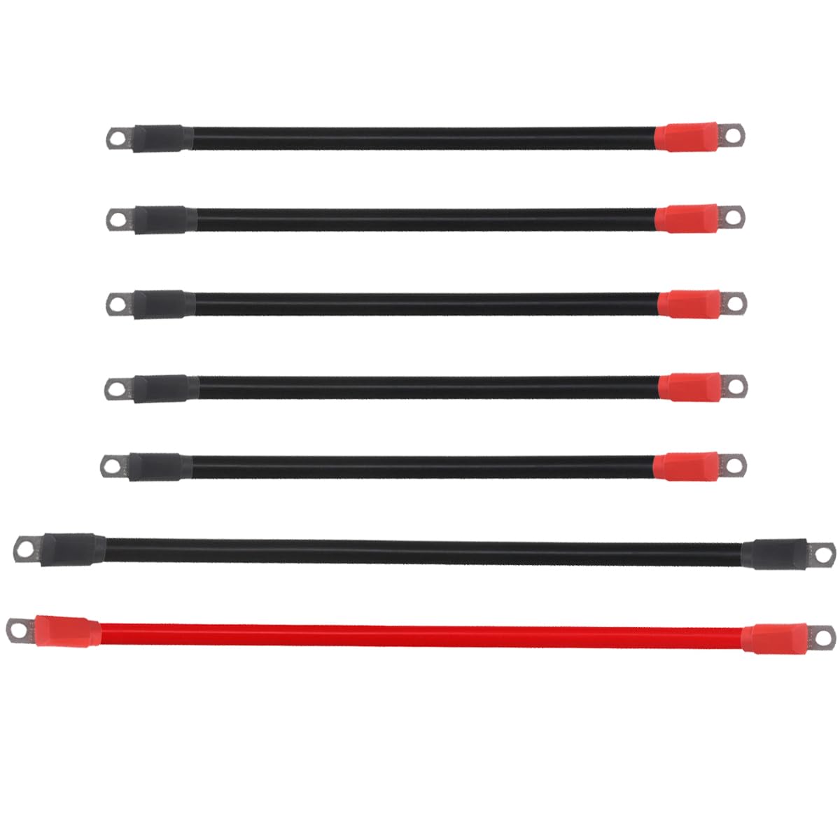 WLOOD Golf Cart Battery Cables Wiring Kit for EZGO TXT 1994-UP 36V/48 Volt Golf Cart with 4 Gauge 7 PC AC/DC Wire, Pure Copper Cable Core and Lengthen