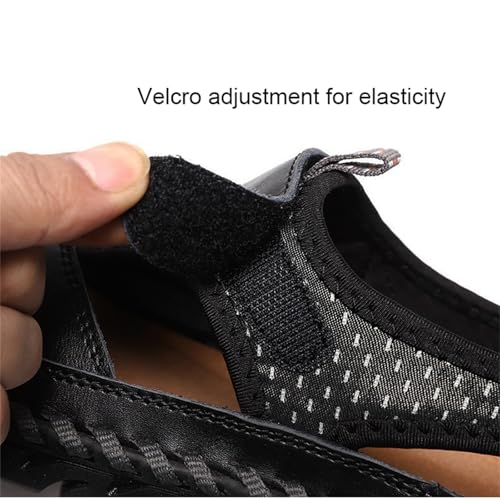 Men's Closed Toe Casual Rubber Strap Athletic Beach Outdoor Adjustable Sports Sandals Fisherman Shoes4