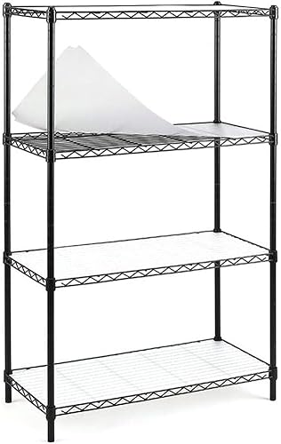 Catalina Creations Estantería de alambre, estantes de almacenamiento de 4 estantes, metal propio, estantería de acero ajustable resistente con 4