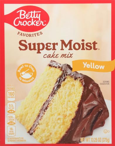Image of Betty Crocker Favorites Super Moist Yellow Cake Mix, 13.25 oz (Pack of 4)