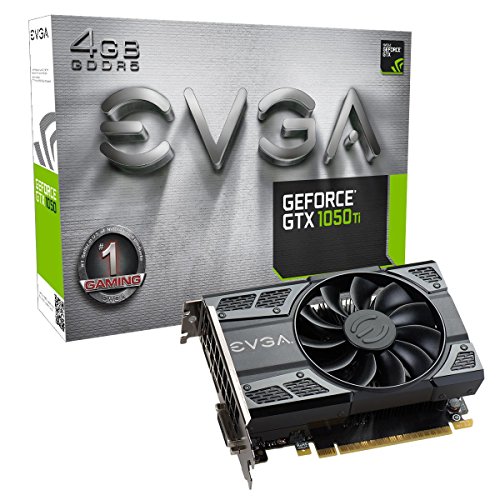 EVGA GeForce GTX 1050 Ti Gaming, 4GB GDDR5, DX12 OSD Support (PXOC) Graphics Card 04G-P4-6251-KR (Renewed)