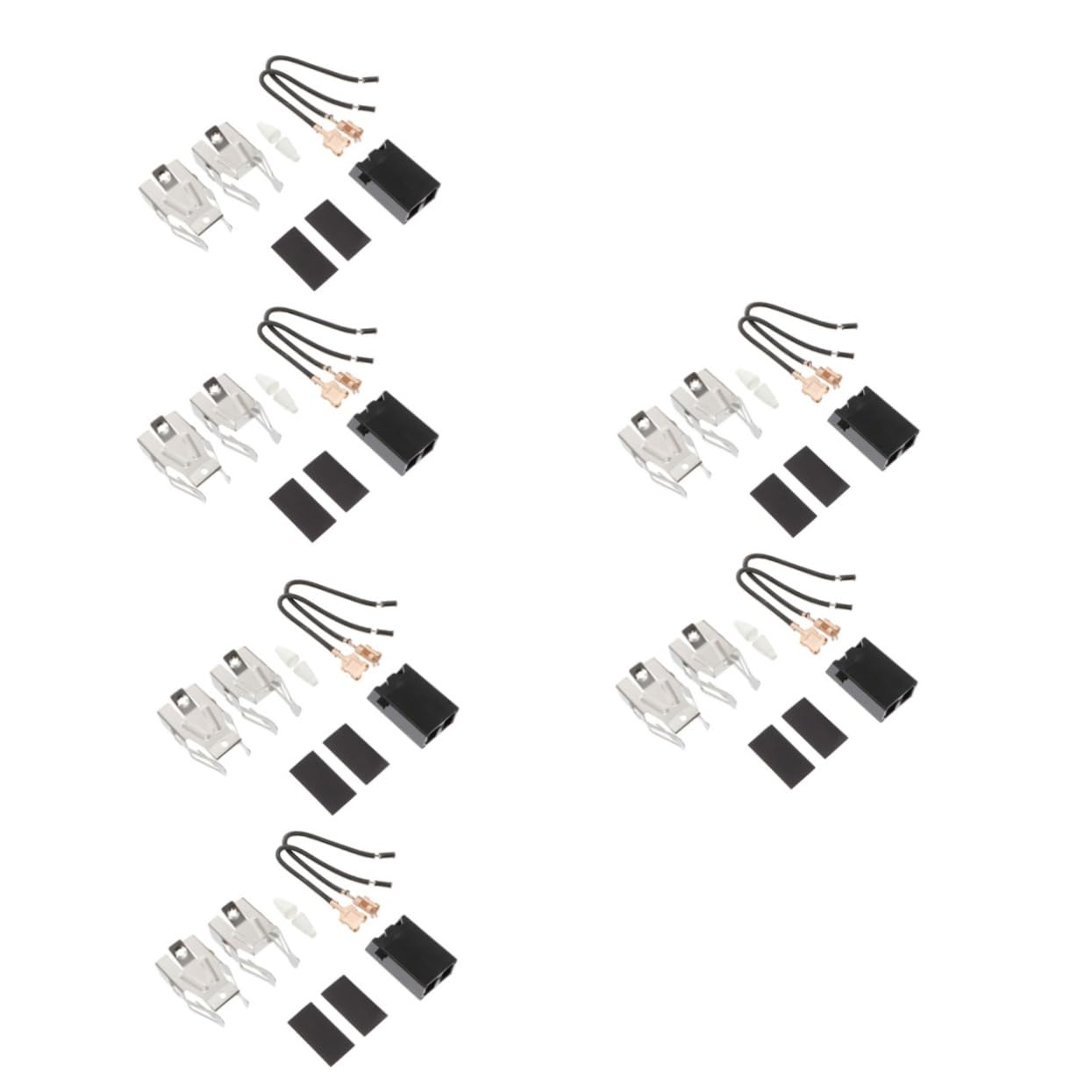 Housoutil 6sets Kit Ricambio Per Bruciatore Per e Piano Facile Installare e Compatibile Bruciatori Gas e Elettrici