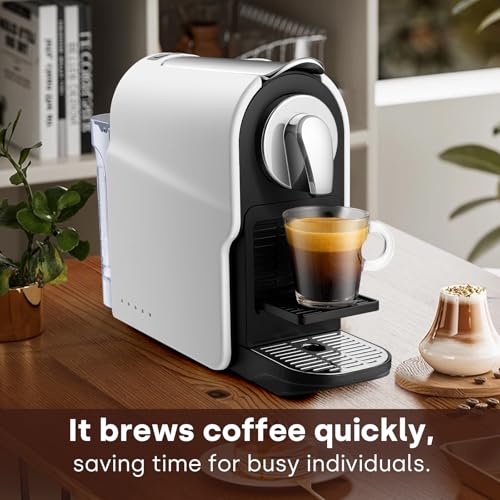 beanglass Espresso Pod Machine for Home, Compact Capsule Coffee Maker for NS Original Pods, 20 Bar High Pressure Pump, 22oz Removable Water Tank, Adjustable Cup Tray (White) - Image 8