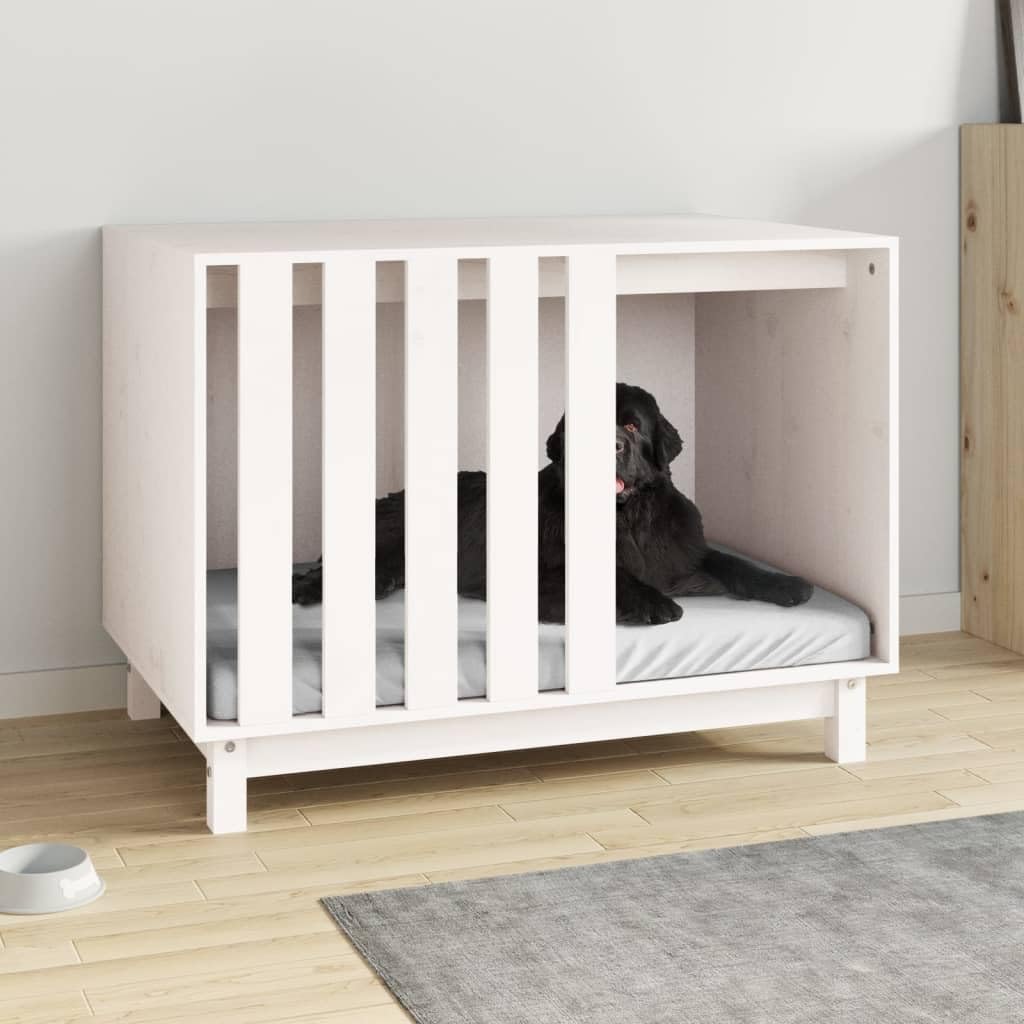 vidaXL Maison pour Chiens Blanc 90 x 60 x 67 cm