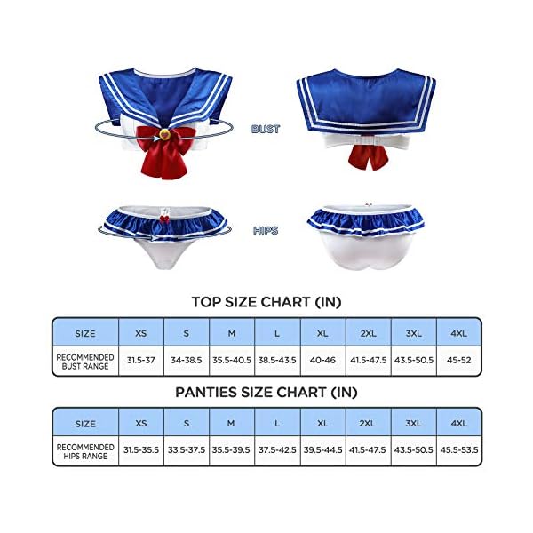 Littleforbig-Frauen-Nachtwaesche-Sexy-Matrosenkragen-Aermellos-Rueckenfrei-Bikini-Slip-Magische-Maedchen-Dessous-Set Littleforbig Frauen Nachtwäsche Sexy Matrosenkragen Ärmellos Rückenfrei Bikini Slip Magische Mädchen Dessous Set