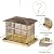Large Bird Feeder, Heavy Duty Metal Bird Feeders for Outdoor Hanging, 9.5LB Seed Capacity Wild Birdfeeder for Outside Garden Decoration