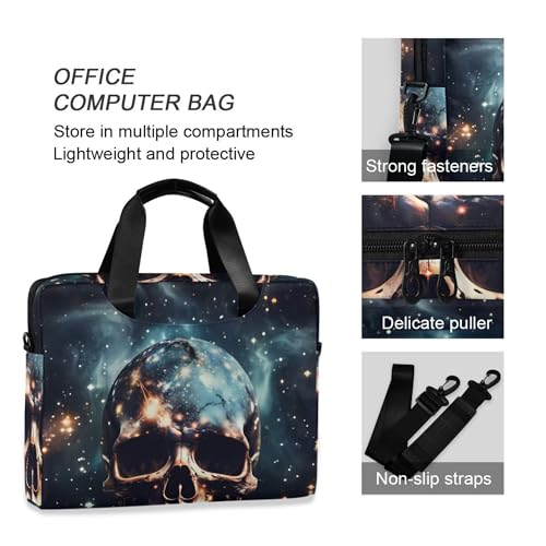Maletín para laptop ALAZA con estampado calavera, 13-15.6 pulg miniatura 5