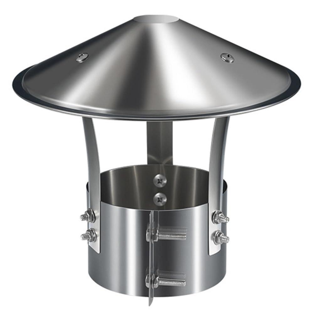 Jnchdghwa As Shown For Stove Pipe Ventilated Rain Cap-Exhaust Hood In Stainless Steel For Chimney Systems