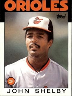 1986 Topps Baseball Card #309 John Shelby