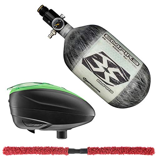 Action Village Contender Paintball Upgrade Package Kit (Tank Size: 68/4500, Loader Color: Black/Lime)