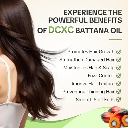 Image of DCXC 100% Pure Batana Oil for Hair Growth - Natural Scalp Care & Hair Thickening Treatment | Revitalizes Damaged Hair, Reduces Breakage & Enhances Shine | Deep Conditioner for All Hair Types (DCXC BATNA OIL-60ML)