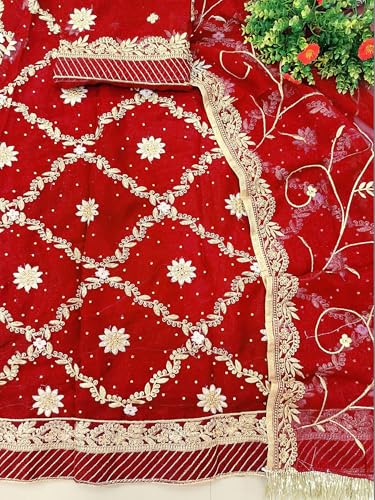 Image of SHYAMLATA Heavy Embroidery Work Semi Stitched Shimmer Silk Designer Rajputi Poshak For Women Rajasthani Lehenga Choli