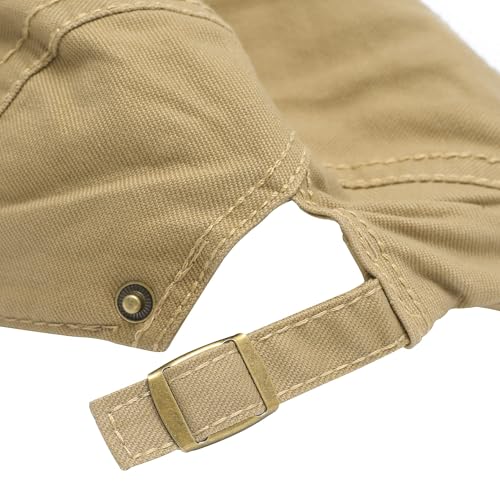 Image of ZLYC Men Cotton Flat Cap Summer Scally Ivy Gatsby Newsboy Beret Driver Cabbie Hunting Hat