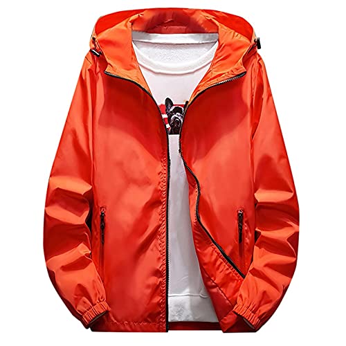 Ymosrh Men's Work Jackets Water Resistant Running Hiking Fishing Rain Coats Jacket Windbreaker Coats Outwear