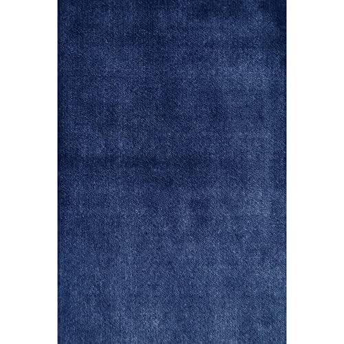 Image of IVY by HomeStop Solid Soft and Durable Poly Boa 290 GSM Blanket (Blue, 2Mx2.2M)