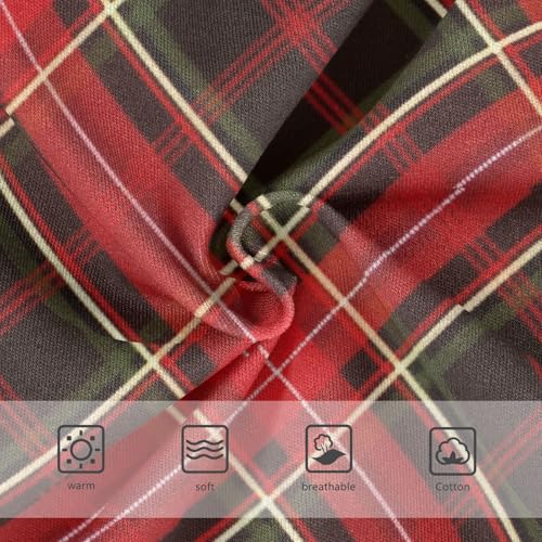 Dark Red Plaid 1-piecing Hip Design Girls' Panties Organic Underpants for Kid in Sizes 2T,3T, 4T, 5T, 6Y and 8Y3