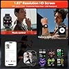 Smart Watch with Alexa Built-in, 1.83" HD Touchscreen Fitness Tracker, Bluetooth Notifications/Calls, IP68 Waterproof, 120+ Sport Modes, 24/7 Heart Rate & Sleep Monitor for iPhone Android iOS (Black) #5