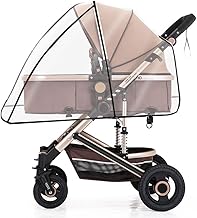 Habillage Pluie Universelle pour Poussette, Habillage Pluie pour Poussette Housse Universelle pour tout type de poussettes Protection contre Pluie et Vent Bonne circulation de l’air