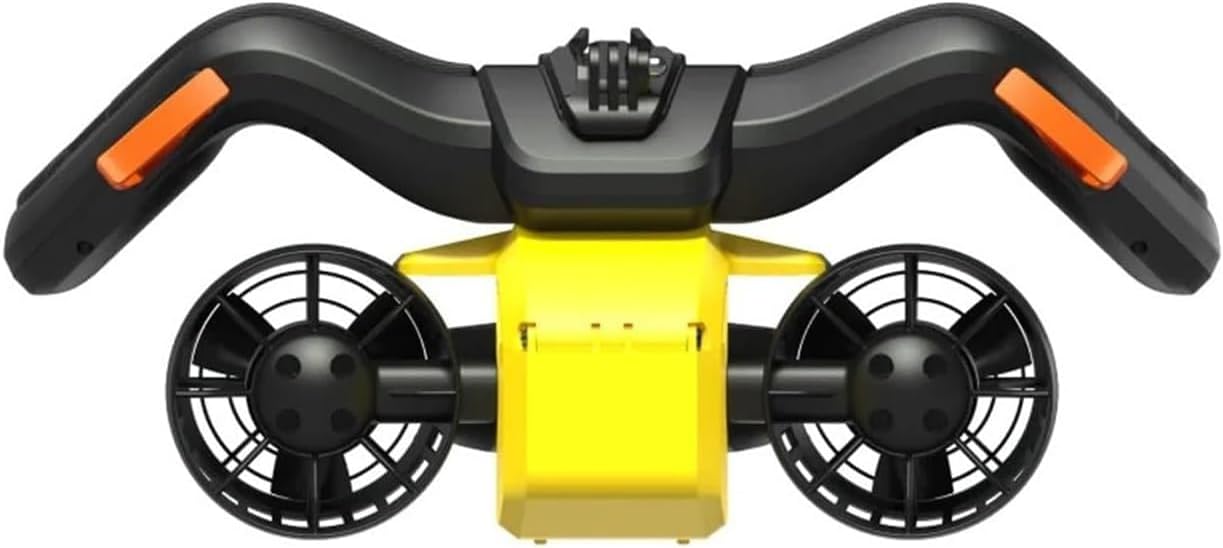 Electric Underwater Scooter - High-Speed Aquatic Propeller for Diving, Snorkeling, and Swimming - Boost Your Undersea Adventures (Yellow)