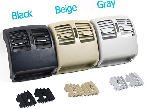 Miniatura 9 de Goodithy Cubierta de salida de rejilla de ventilación de CA trasera beige reemplazo del panel de aire acondicionado para Mercedes Benz W204 C180