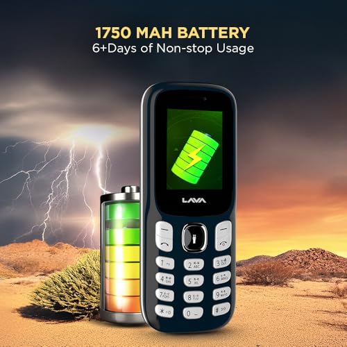 Image of Lava A3 King Dual Sim Keypad Mobile Phone | 1750mAh Big Battery | 1.8 inch Large Display | 7 Languages Read & Write Support | Vibration Alert (Charcol Grey)