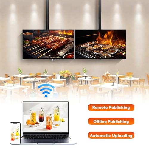Image of Ultra-Thin Led Display with Smart Split Screen and 8Gb Storage for Commercial Digital Billboard Applications,2pcs-43in