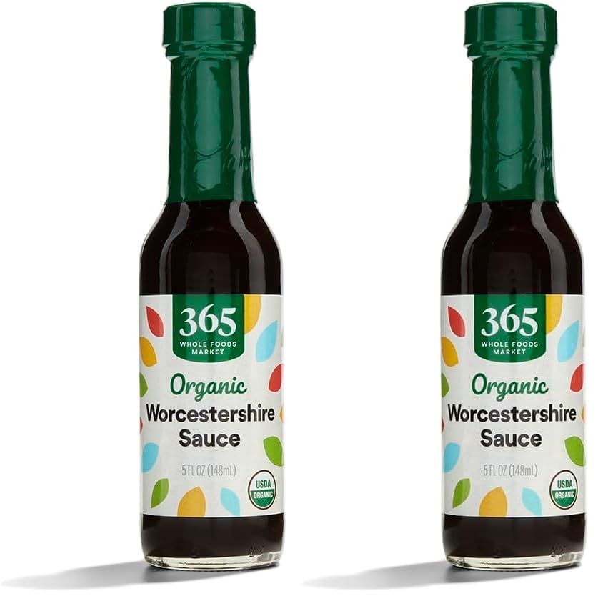 365 by Whole Foods Market, Sauce Worcestershire Organic, 5 Fl Oz (Pack of 2)