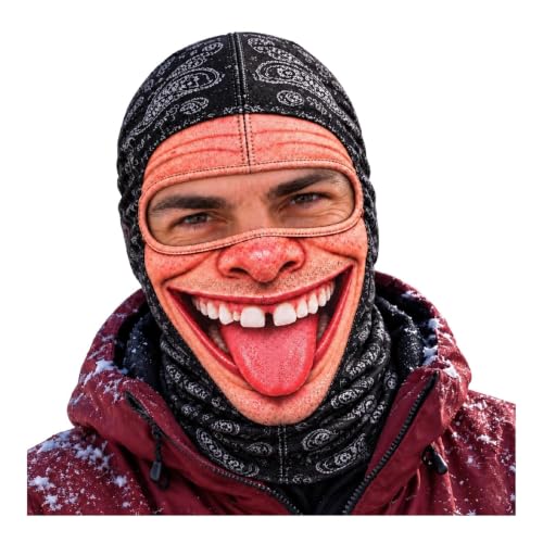 Ski Mask for Men 3D Printed Funny Realistic Balaclava Old Man Ski Mask - image 4