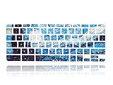 MMDW Silicone Keyboard Cover for ASUS Chromebook Flip C434TA C433TA 2 in 1 Laptop,for ASUS C302CA/C423NA/C425TA/C433TA/C434TA-DH342T DSM4T DS384T C523NA 14' Chromebook,Van Gogh Starry Sky