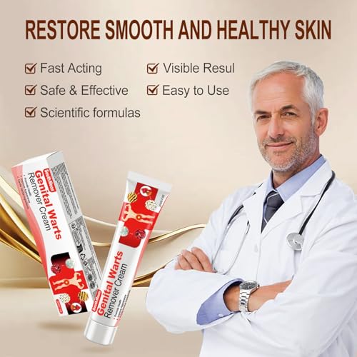 Image of Wart Cream Fast Acting Gel Wart Remover Freeze Off-Fast-Acting Wart's Ointment,genital warts Remover,Foot Warts Corn Removal for Feet Hands for Plantar , Flat , Common , Corn, H Warts, Callus-AAR222