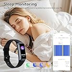 Fitness Tracker with 24/7 Heart Rate, Blood Oxygen Blood Pressure Sleep Monitor, Activity Trackers 5 ATM Waterproof,Step Calorie Counter Pedometer Health Smart Watch for Women Men - Image 3