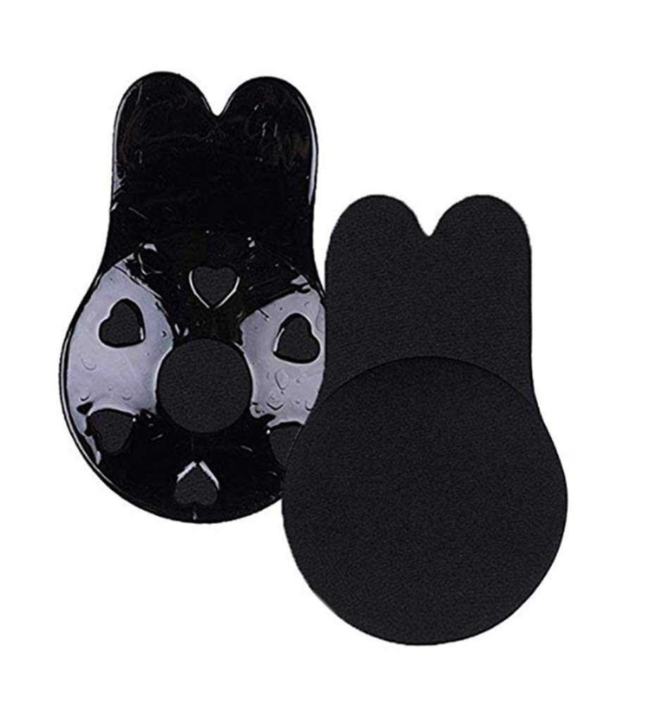 MaxiInvisible Bras for Women Push up Strapless self Adhesive Silicone Bra Women Lift Nipplecovers Adhesive Strapless Backless Reusable Size L for C/D Cup