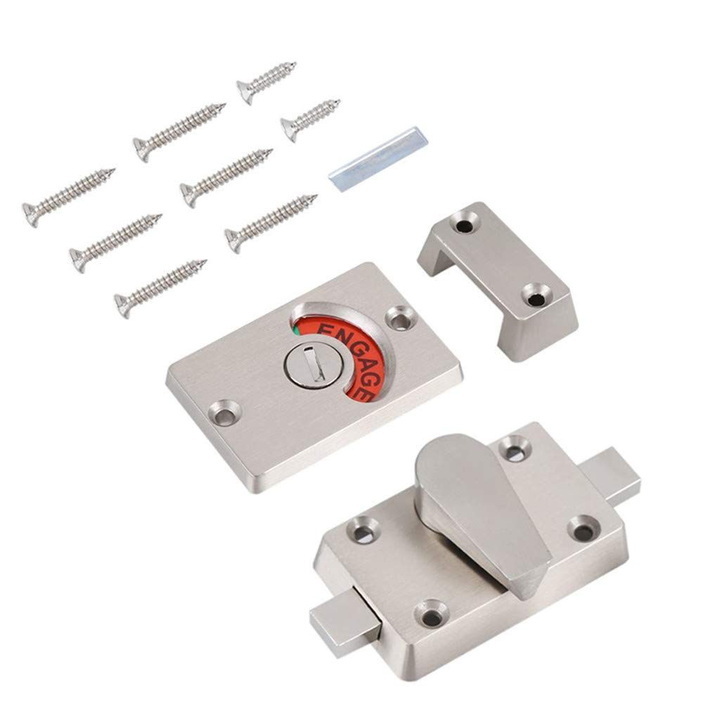 Buy Latch Indicating Lock Stainless Steel Bolt Toilet Bathroom Vacant