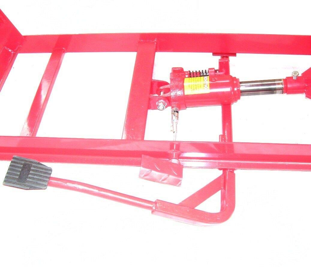 Motorradhebebühne XXL 06152 - 450kg Hebebühne Mit Fußpumpe, Scherenhebebühne, Scheren-Bühne, Motorradlift