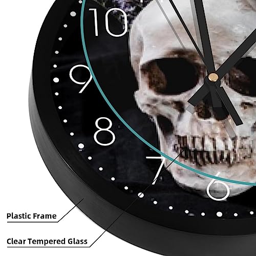 Horloge murale à quartz mécanique silencieuse pour école et bureau