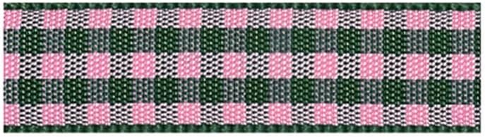 RibbonBon チェックタフタリボン #126 36mm幅 巻(30m) 5サイズ79色展開