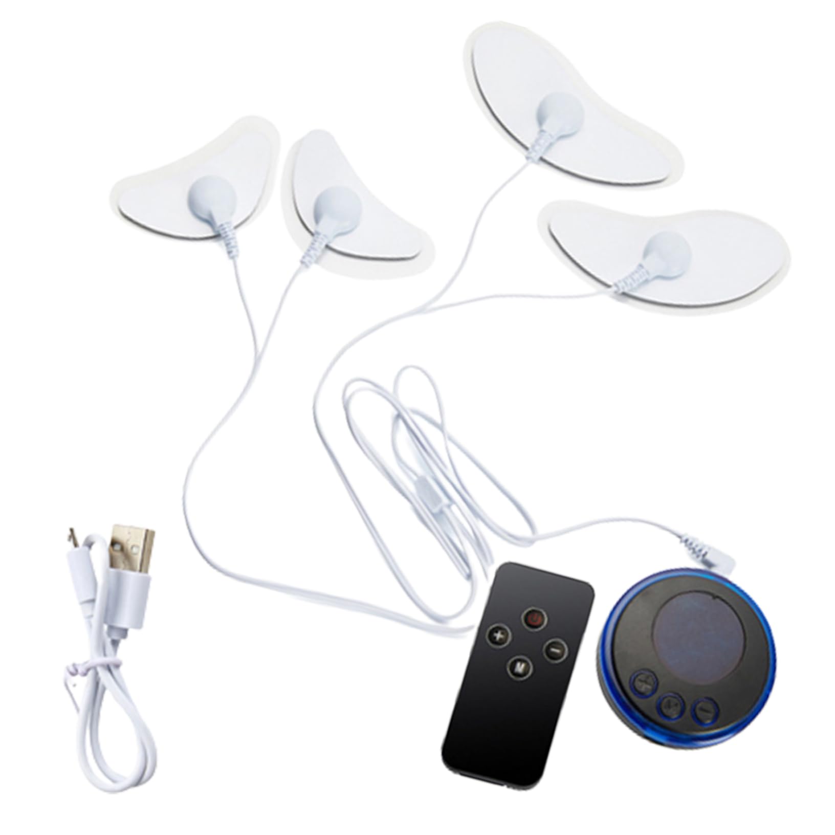 Appareil de massage facial avec patchs 8 modes stimulateur musculaire du visage appareil de lifting du visage à microcourant à 19 vitesses pour l'amincissement et le lifting