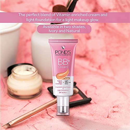POND's Bb+ Light Coverage Cream, Instant Spot Coverage For Normal Skin + Natural Glow, 01 Original 30 G, Pack Of 1 - Image 6