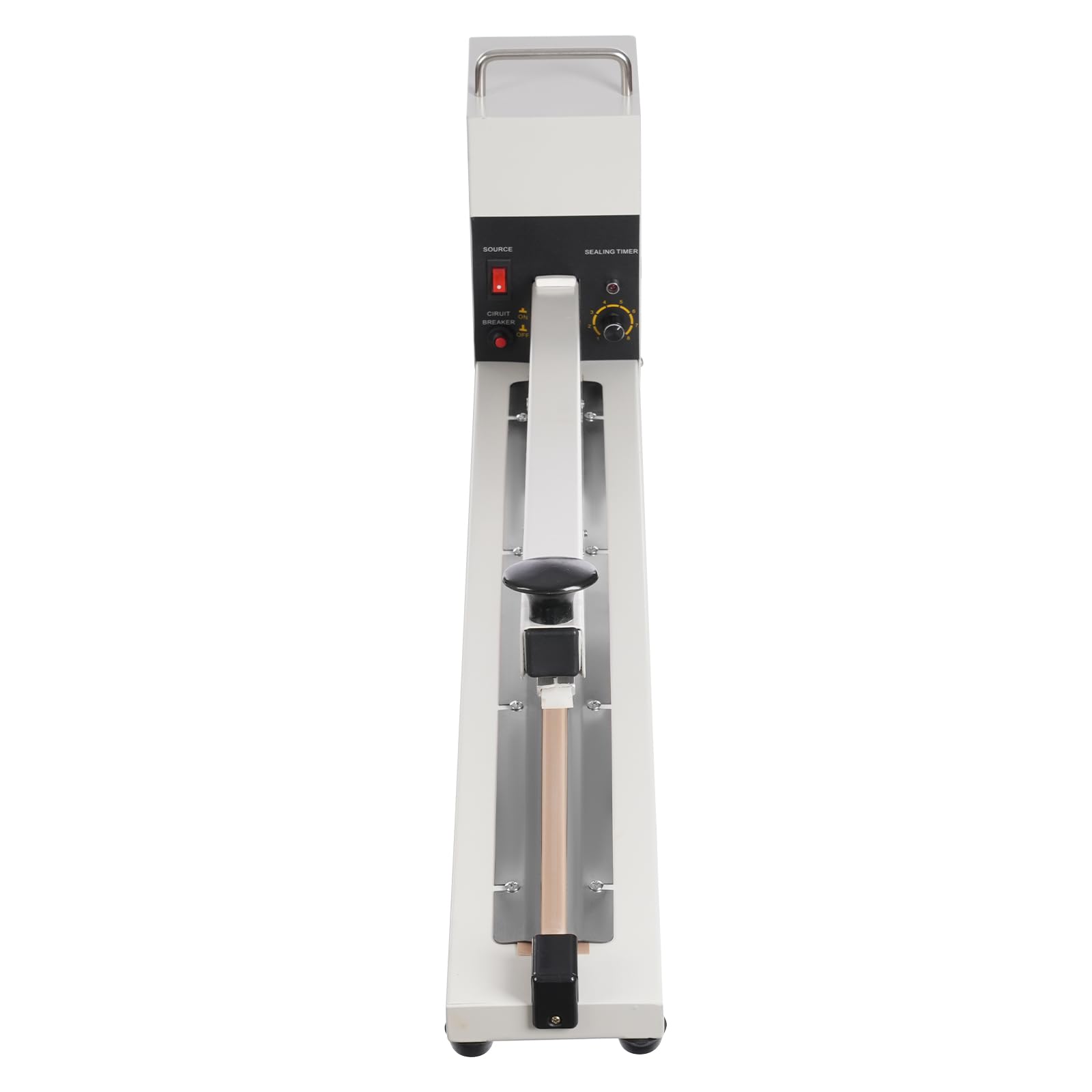 Hand Impulsschweißgerät, Heißsiegelmaschine 600mm, 800W Impuls Schweißgerät, Tragbare Handdruckende Verpackungsgerät, für Plastiktüten, Alufolienpapier, Kraftpapiertüten