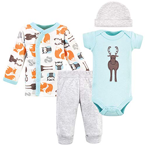 Image of Hudson Baby Unisex Baby Preemie Layette Set 4-Piece