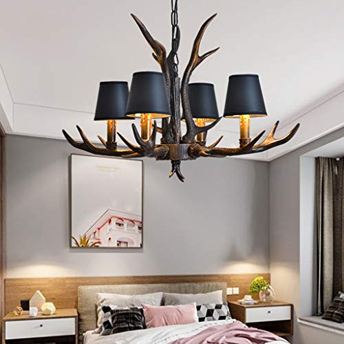 Lampade Sospensione Retro Resin Antlers Lampadario...