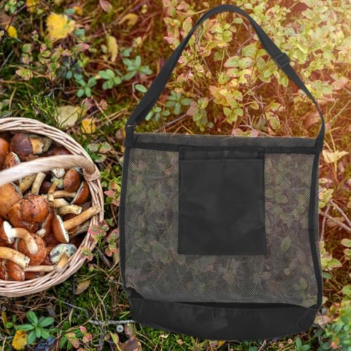 Bolsa de malla para setas UPKOCH con correa ajustable pack de 2 para senderismo 7