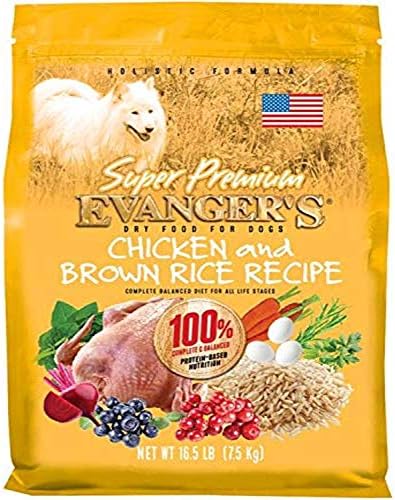Evanger's Super Premium Dog Food Chicken with Brown Rice 33 lbs