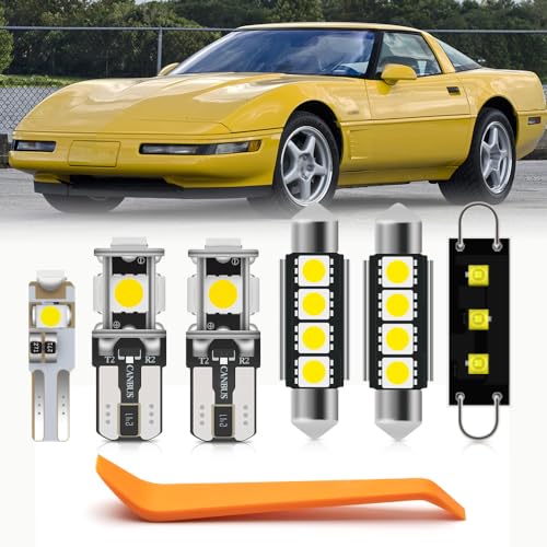 Kit 17 pcs luces LED interiores para Chevy Corvette C4 miniatura 1