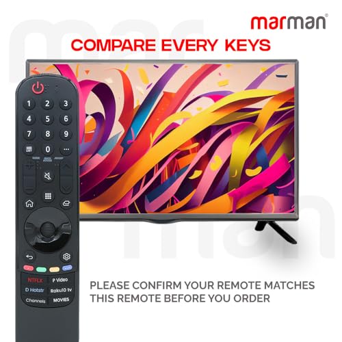 Image of marman Replacement of Lg Magic Tv Remote Original MR21GA Model Non Voice Command Fit to Smart Android 4K LED FHD UHD Genuine Lg Frame Curved Series Television