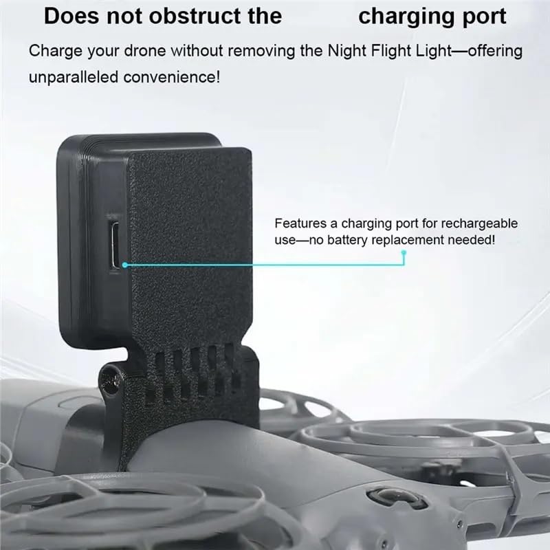 Compatibile con DJI Luce LED navigazione lampeggiante antiurto volo notturno Neo 2