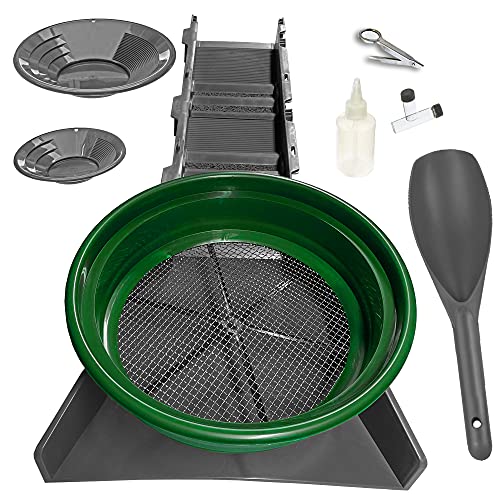 Sluice Fox Survival Gold Panning Kit with Sluice Box | Gold Panning Supplies